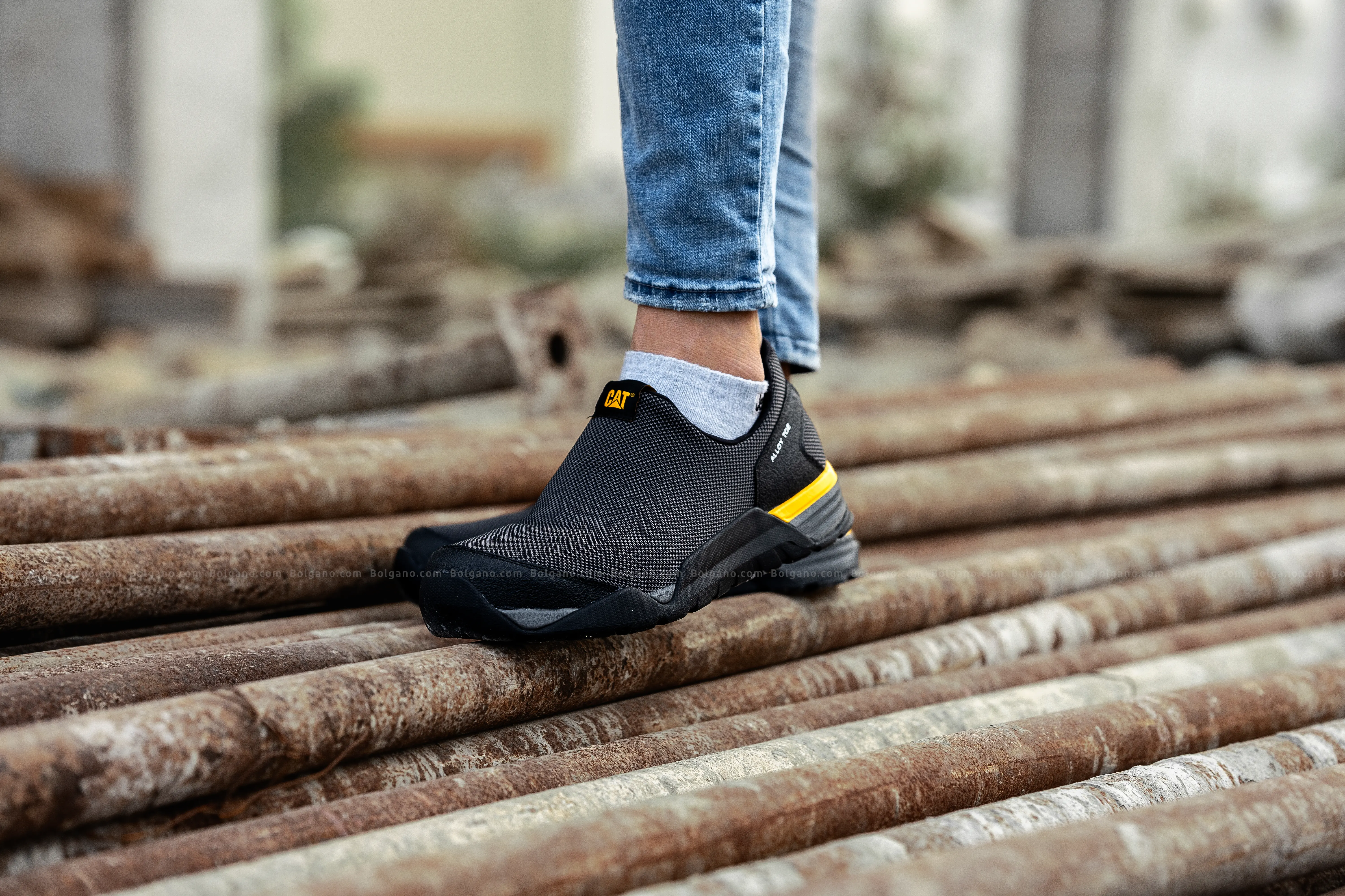 کفش ایمنی مردانه بدون بند کاترپیلار